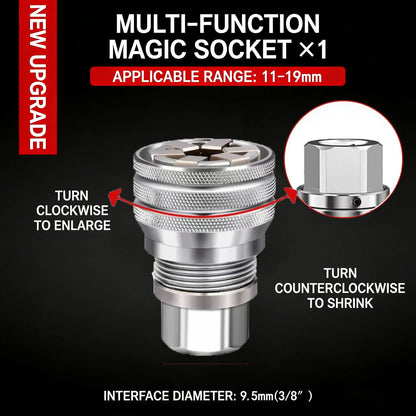 Multi-Function Universal Socket Wrench Tool - Universal Maintenance Tool, Adjustable Universal Socket Wrench