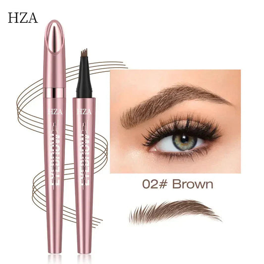 Micro-Fork Eyebrow Pencil: Waterproof, Natural Hair-Like Strokes & Long-Lasting