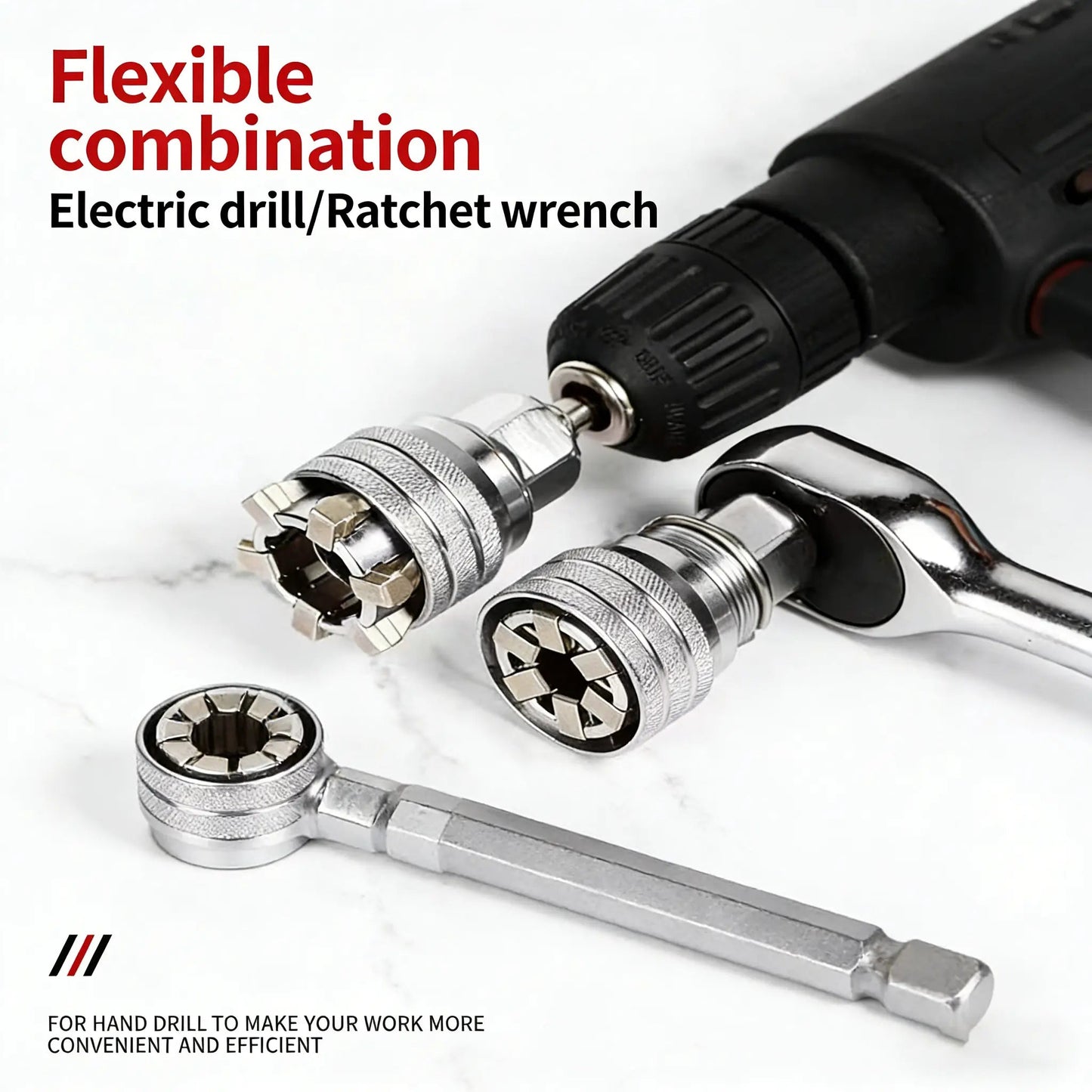 Multi-Function Universal Socket Wrench Tool - Universal Maintenance Tool, Adjustable Universal Socket Wrench