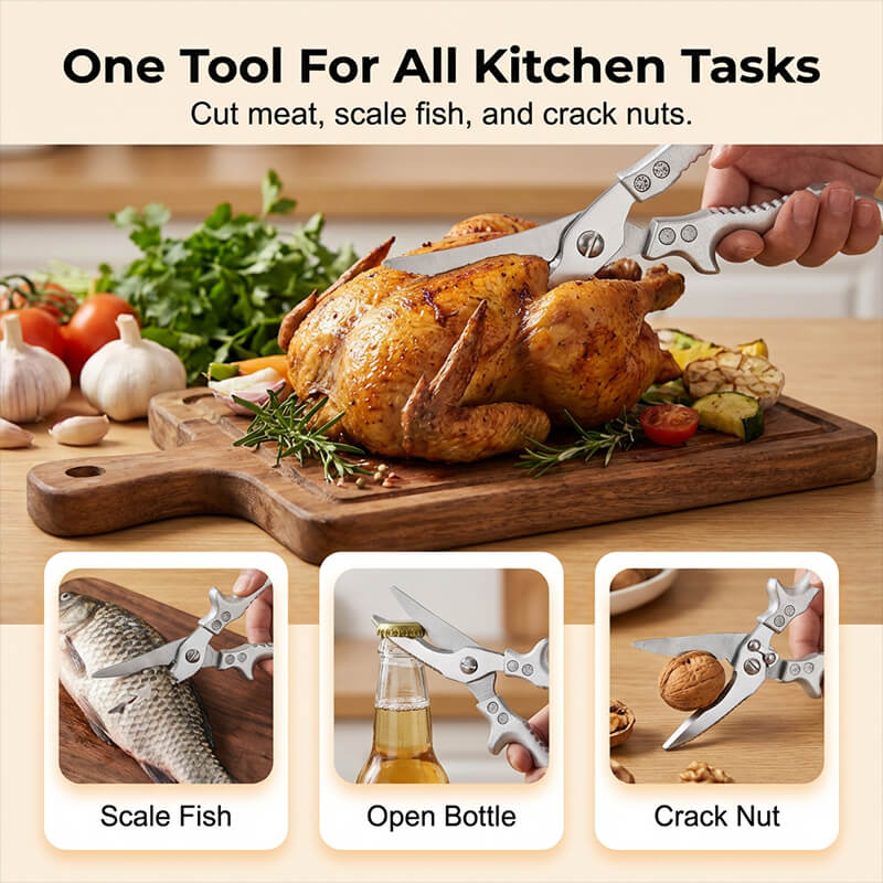 Heavy-Duty Multi-functional Kitchen Shears