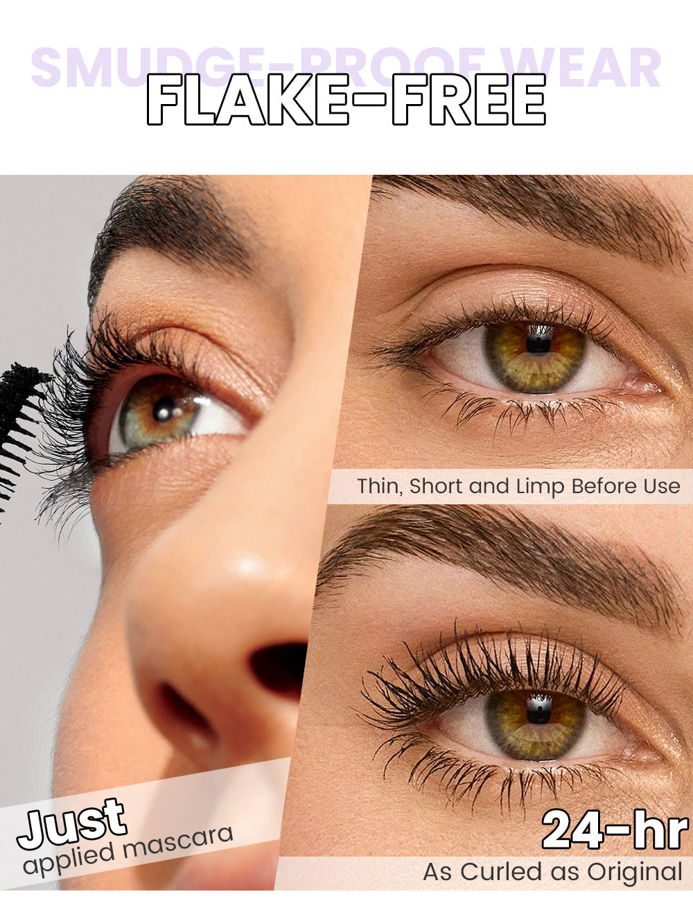 💜 Final 3 hours Buy 1 get 1 free !! 💜No Smudge Mascara for Dramatic Full Lashes