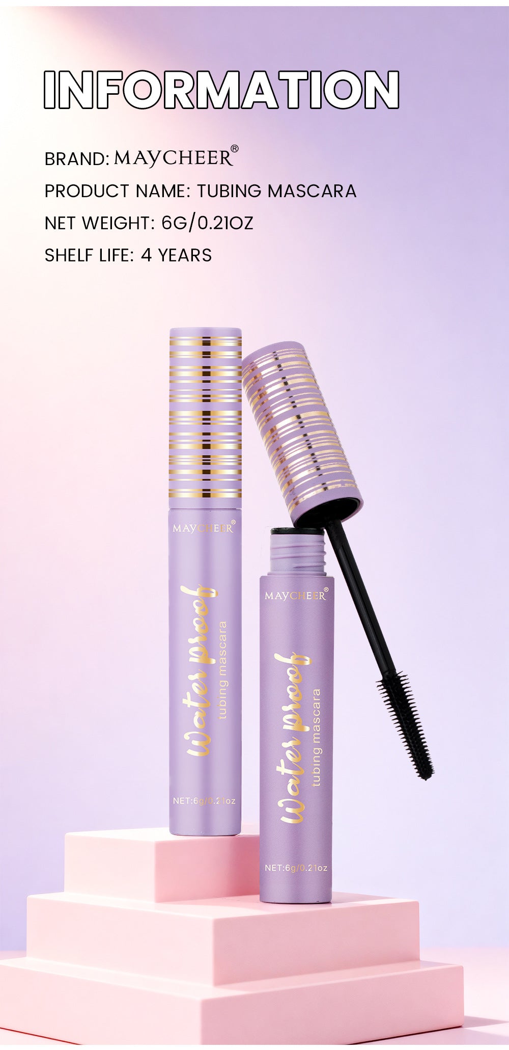 💜 Final 3 hours Buy 1 get 1 free !! 💜No Smudge Mascara for Dramatic Full Lashes