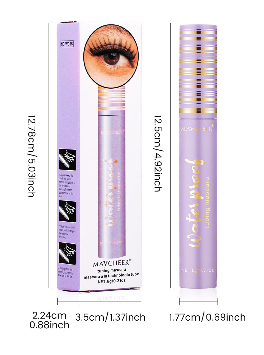 💜 Final 3 hours Buy 1 get 1 free !! 💜No Smudge Mascara for Dramatic Full Lashes